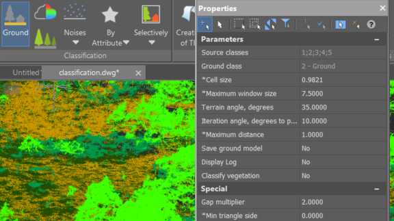 Ground classification and verification